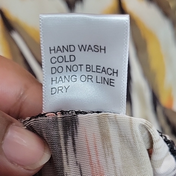 Yellow and Orange Maxi Dress Sleeveless A-Line - Medium - Picture 6 of 6